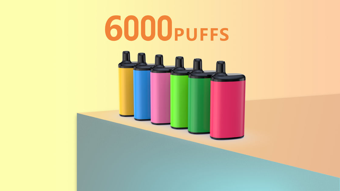 Multi Flavor Disposable Vape 15ml 6000puffs 650mAh rechargeable 2% 3% 5%