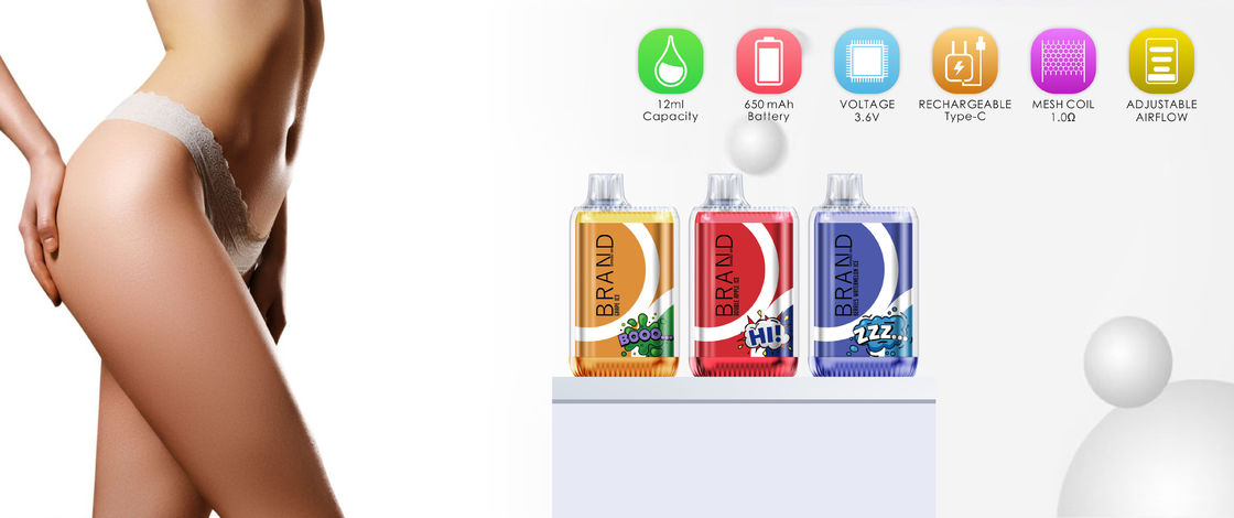 Disposable Pod Device 12ml 8000Puffs Portable Lanyard 650mAh Rechargeable