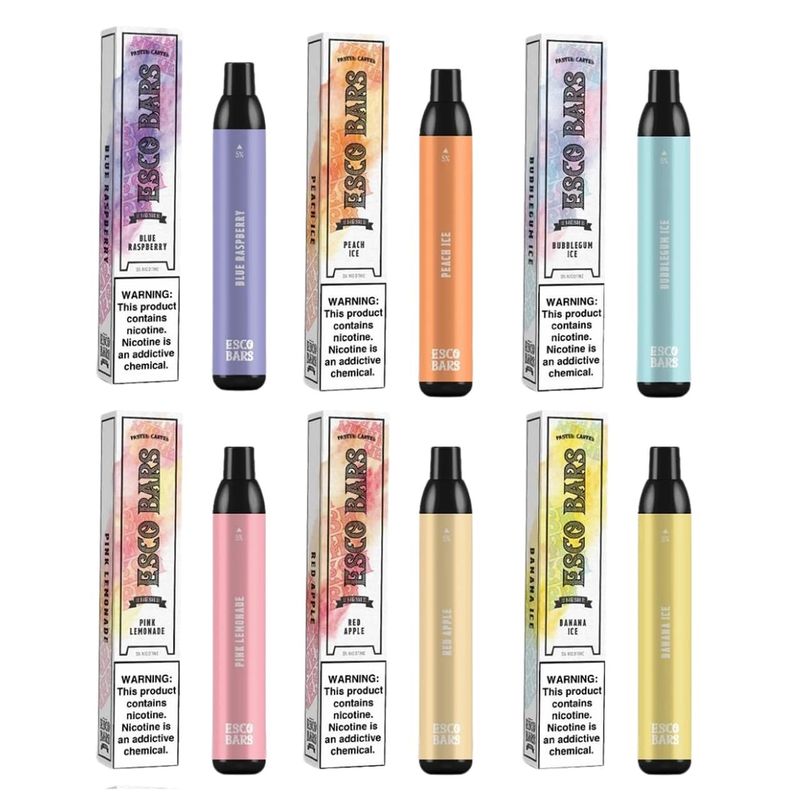 2500 Puffs Disposable Vape Pens Mesh Coil Non Rechargeable 1000mAh