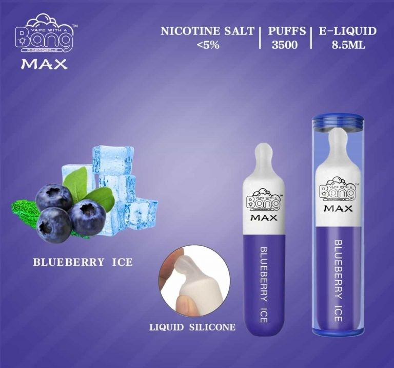 Bang Max 3500 Puffs Disposable Vapes 8.5ml Nic-Salt  5% All Flavors