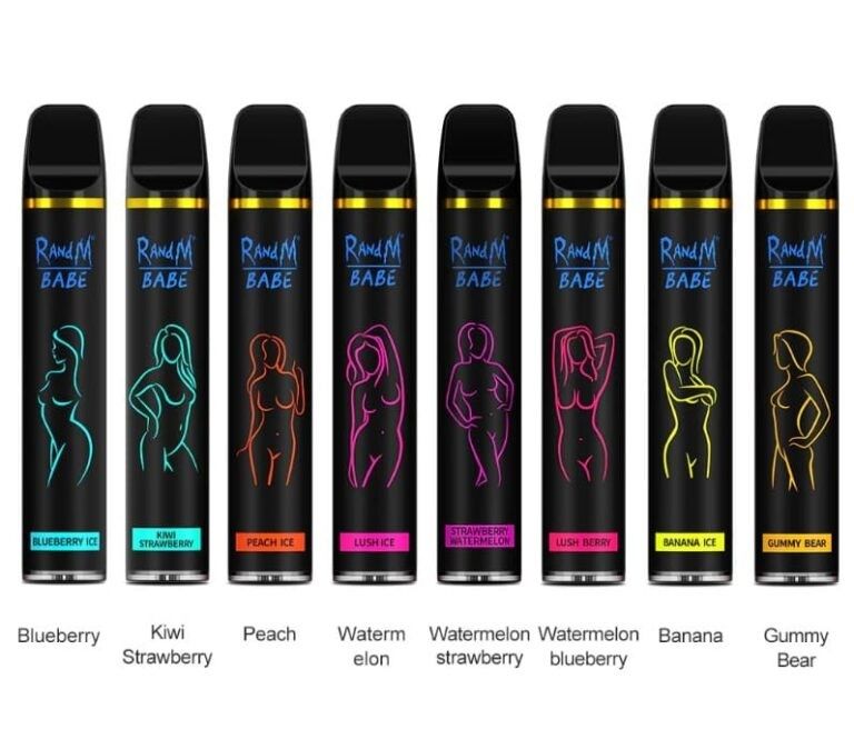 Vape E Cigarette RandM Babe 2500Puffs Nicotine Salt 50mg Non-Refillable