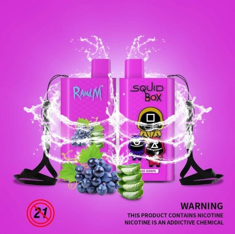 RandM Squid Disposable Vape Pens ,  5200 Puffs 12ml Small Vape Pods