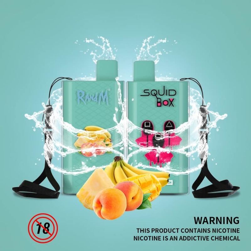 RandM Squid Disposable Vape Pens ,  5200 Puffs 12ml Small Vape Pods