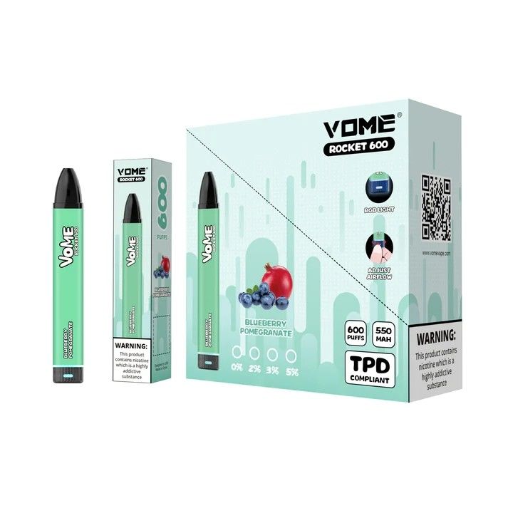 600 Puff E Liquid Electronic Cigarette 2% Nicotine Disposable Vape Pens