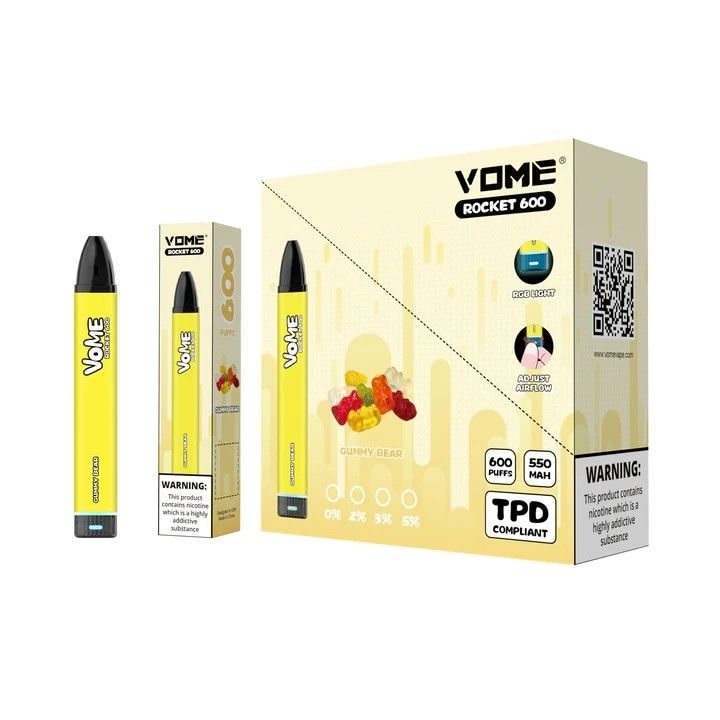 600 Puff E Liquid Electronic Cigarette 2% Nicotine Disposable Vape Pens