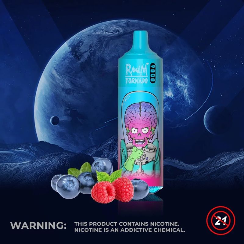 Rechargeable 9000 Puffs Disposable Vape Pod Device Fruity Flavor 18ML Capacity