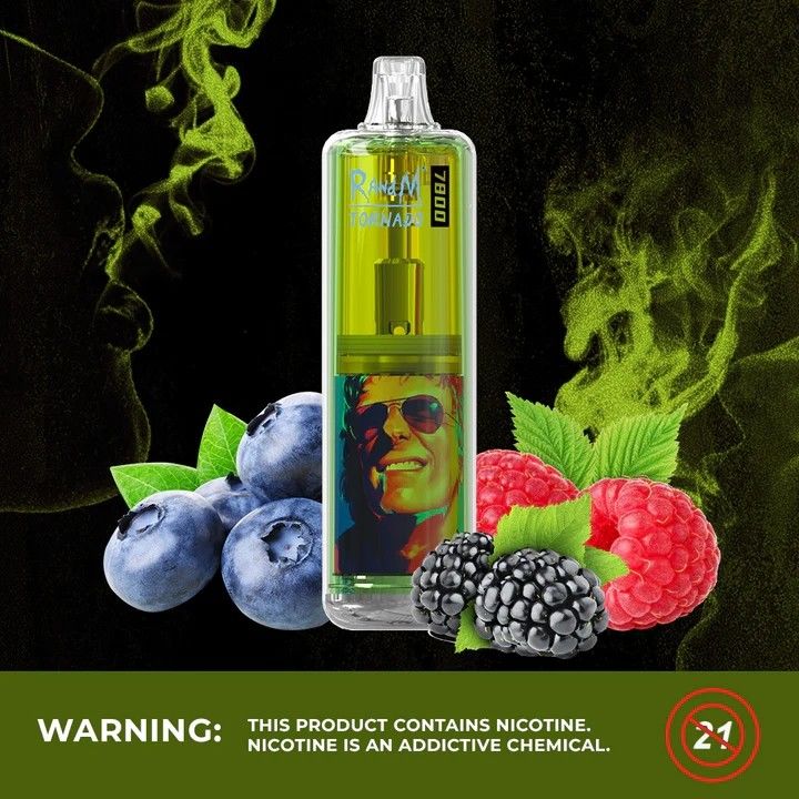 7800 Puff Nicotine Disposable Vape 15ml E Juice 850Mah Battery 12 Flavors