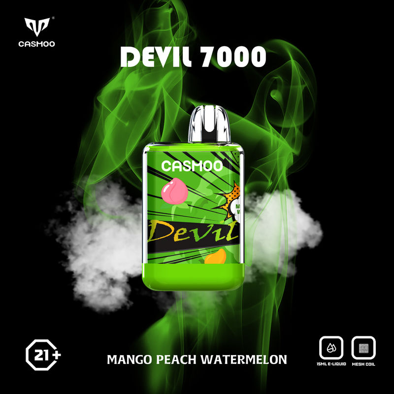 Flavored Disposable Vape Pens 7000 Puffs With Nicotine Salt 50mg Rechargeable Type-c