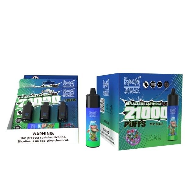 RandM Dazzle King Pre Filled Vape Pods 21000 Puff Vape Rechargeable With Airflow Control
