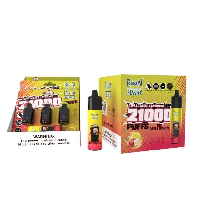 RandM Dazzle King Pre Filled Vape Pods 21000 Puff Vape Rechargeable With Airflow Control