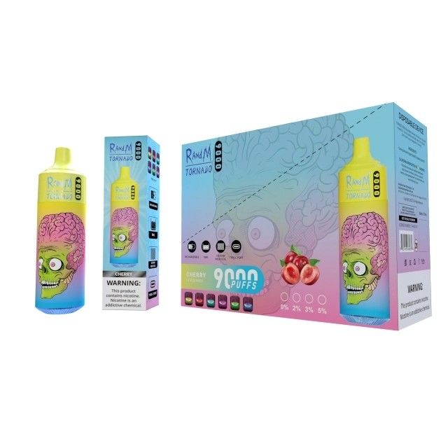 Disposable Electronic Cigarette RandM Tornado 9000 18ML Mesh Coil Rechargeable Multi Flavors